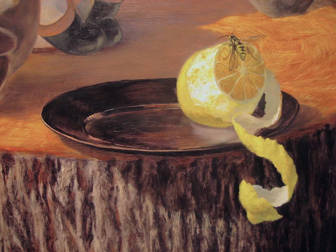 Wasps - detail, lemon